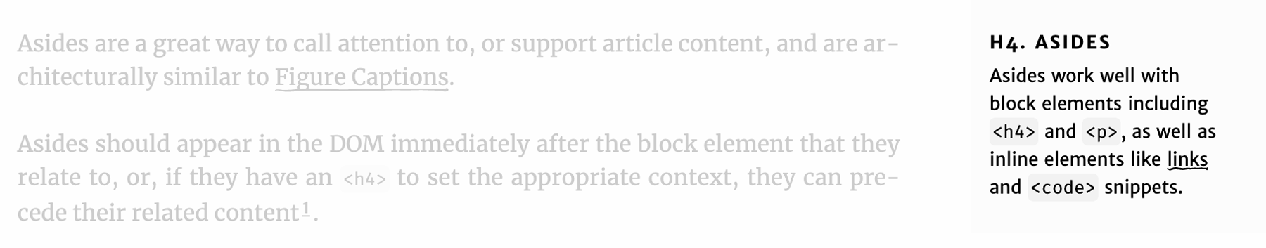 Example image of an Article Aside