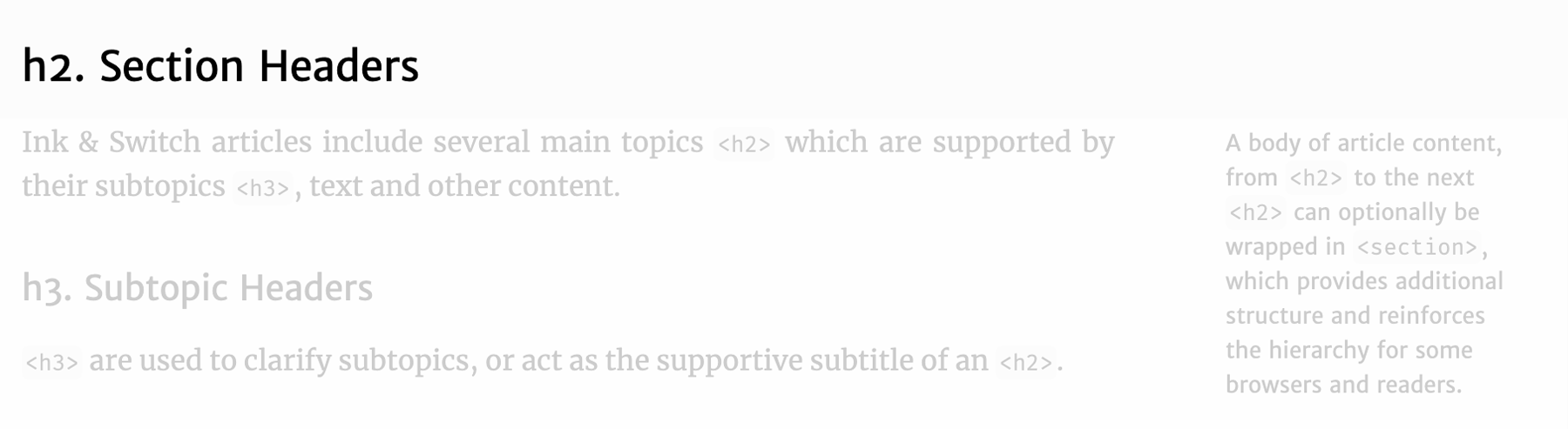 Example image of Section Header
