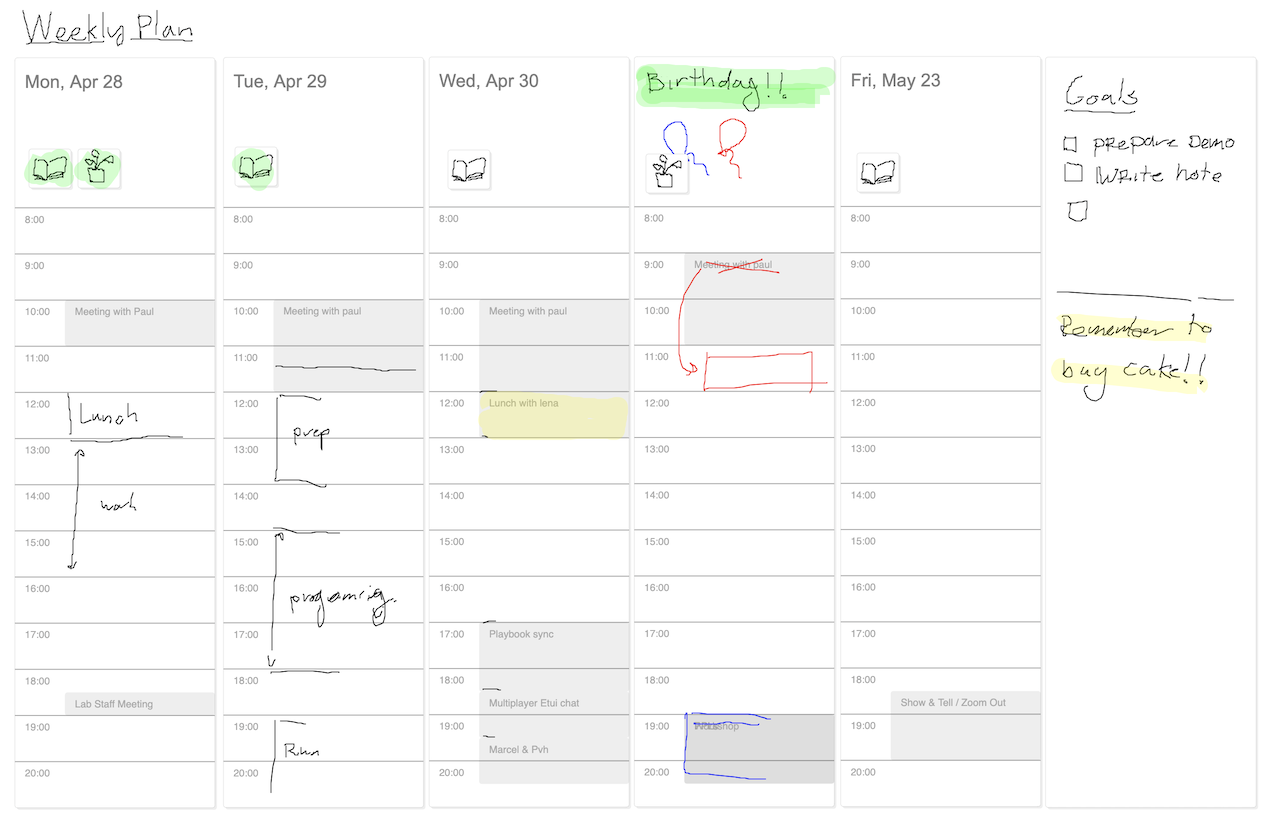 A sneak peek at a Sketchy Calendar